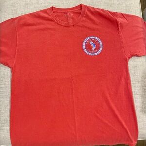 Blue 84 Red Short Sleeve Tee with Blue Graphic